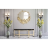 Gouden ronde wandspiegel met decoratieve vlinders Butterfly M Verkoop