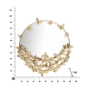 Gouden ronde wandspiegel met decoratieve vlinders Butterfly M Catalogus