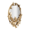 Gouden ronde wandspiegel met decoratieve vlinders 74cm Butterfly S Aanbod