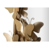 Gouden ronde wandspiegel met decoratieve vlinders 74cm Butterfly S Voorraad