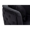 Fluwelen glam fauteuil met gouden poten en kussen Bucarest-P 