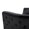 Fluwelen glam fauteuil met gouden poten en kussen Bucarest-P 