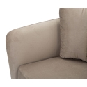 Design fauteuil voor de woonkamer, gestoffeerd met gouden metalen poten Kiev 