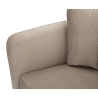 Design fauteuil voor de woonkamer, gestoffeerd met gouden metalen poten Kiev 