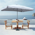 Rechthoekige parasol Eden van 3x2m ideaal voor de horeca Korting
