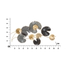 3D metalen wanddecoratie met gouden afwerking Web Catalogus