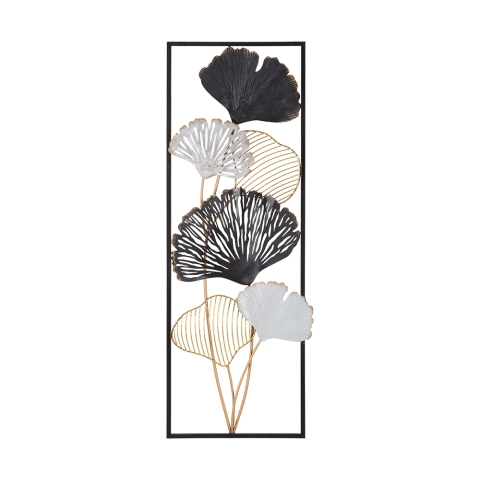 3D metalen wanddecoratie rechthoekig h90cm Ory Aanbieding