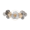 3D metalen wanddecoratie met bloemenmotief Poxy Aanbieding