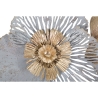 3D metalen wanddecoratie met bloemenmotief Poxy Aanbod