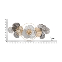 3D metalen wanddecoratie met bloemenmotief Poxy Catalogus