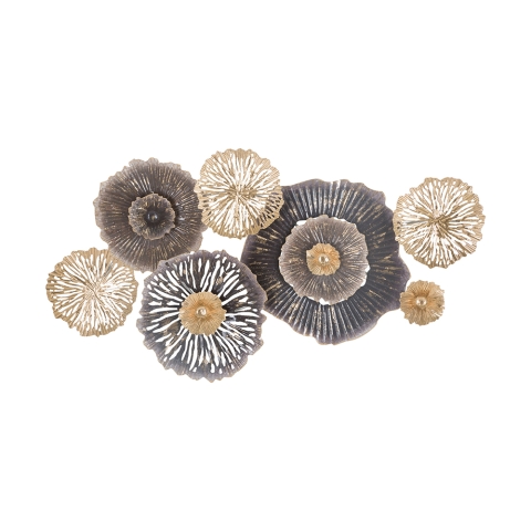 3D metalen wanddecoratie in meerdere kleuren Browny Aanbieding