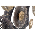 3D metalen wanddecoratie in meerdere kleuren Browny Korting
