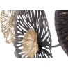 3D metalen wanddecoratie in meerdere kleuren Browny Kortingen