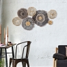 3D metalen wanddecoratie in meerdere kleuren Browny Verkoop