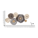 3D metalen wanddecoratie in meerdere kleuren Browny Catalogus