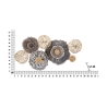 3D metalen wanddecoratie in meerdere kleuren Browny Catalogus
