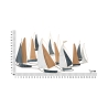 3D wanddecoratie met metaal en hout, zeilboten Regata Catalogus