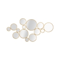 Decoratieve wanddecoratie met gouden ronde spiegels Mirrors Aanbieding