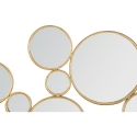 Decoratieve wanddecoratie met gouden ronde spiegels Mirrors Aanbod