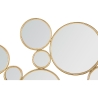 Decoratieve wanddecoratie met gouden ronde spiegels Mirrors Aanbod
