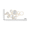 Decoratieve wanddecoratie met gouden ronde spiegels Mirrors Catalogus