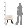Fluwelen fauteuil met gouden rand Paris 