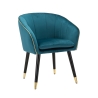 Fluwelen fauteuil met gouden rand Paris 