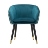 Fluwelen fauteuil met gouden rand Paris 
