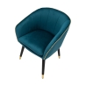 Fluwelen fauteuil met gouden rand Paris 
