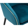 Fluwelen fauteuil met gouden rand Paris 