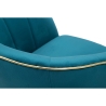 Fluwelen fauteuil met gouden rand Paris 