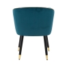Fluwelen fauteuil met gouden rand Paris 