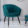 Fluwelen fauteuil met gouden rand Paris Keuze