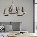 3D metalen wanddecoratie zeilboot maritiem thema Verkoop
