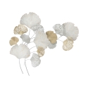 3D Metalen Wanddecoratie met Ginkgo Bladeren Silvy Aanbieding