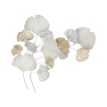 3D Metalen Wanddecoratie met Ginkgo Bladeren Silvy Aanbieding