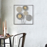 3D metalen wanddecoratie bloemmotief Sqity Verkoop