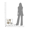 3D metalen wanddecoratie bloemmotief Sqity Catalogus