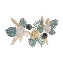 3D metalen muurdecoratie, tropisch stijl, multicolor met Amaz bladeren Aanbieding