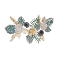 3D metalen muurdecoratie, tropisch stijl, multicolor met Amaz bladeren Aanbieding