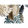 3D metalen muurdecoratie, tropisch stijl, multicolor met Amaz bladeren Korting