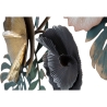 3D metalen muurdecoratie, tropisch stijl, multicolor met Amaz bladeren Kortingen