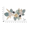 3D metalen muurdecoratie, tropisch stijl, multicolor met Amaz bladeren Keuze