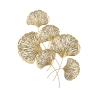 3D Wanddecoratie in Goudkleurig Metaal met Iris Bladeren Aanbieding