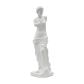 Decoratief klassiek tafelbeeld in witte polyresin h49cm Greek Aanbieding