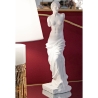 Decoratief klassiek tafelbeeld in witte polyresin h49cm Greek Verkoop