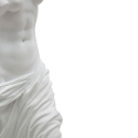Decoratief klassiek tafelbeeld in witte polyresin h49cm Greek Kortingen