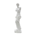 Decoratief klassiek tafelbeeld in witte polyresin h49cm Greek Catalogus