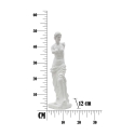 Decoratief klassiek tafelbeeld in witte polyresin h49cm Greek Voorraad