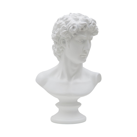 Klassieke decoratieve buste in polystone h34cm Man Aanbieding